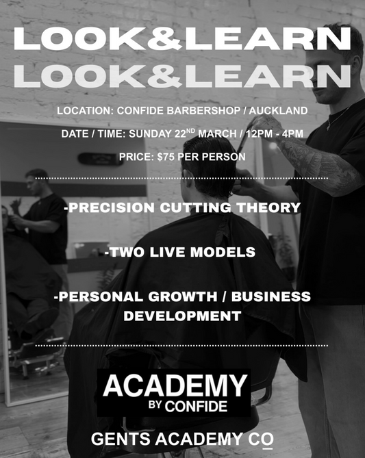 Auckland - 1 Day - Look & Learn - Gents Academy x Confide Academy