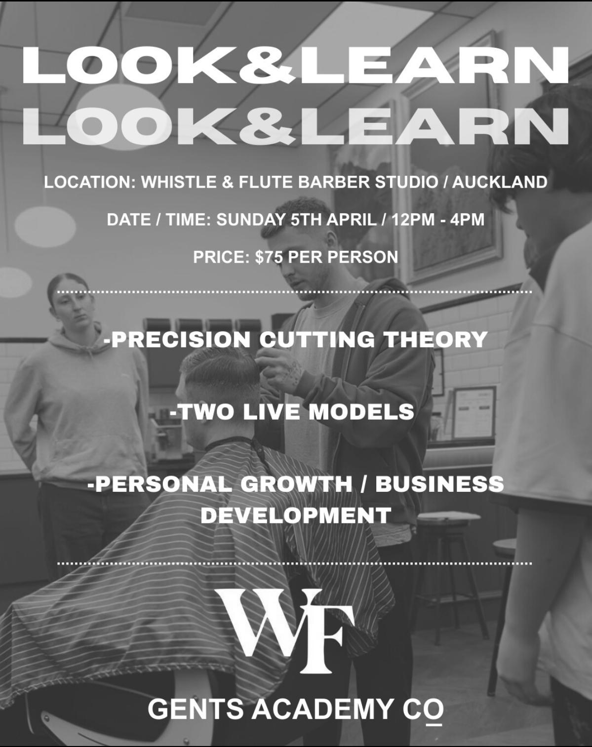 Auckland -  Look and Learn & 2 Day Precision Cutting Class